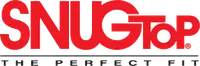 The red SnugTop logo features a bold, stylized red "S" shape evoking a snug truck cap or shell profile